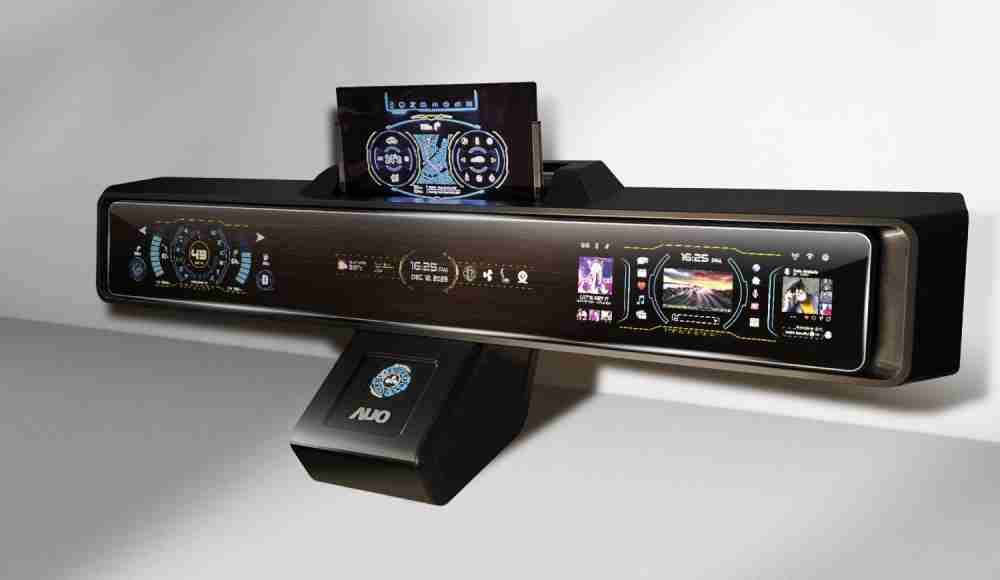 汇旺支付Micro LED沉浸式车舱显示方案结合 可卷式、、、可伸缩的Micro LED应用并可呈现不同的质感纹路，，，展现人性化设计